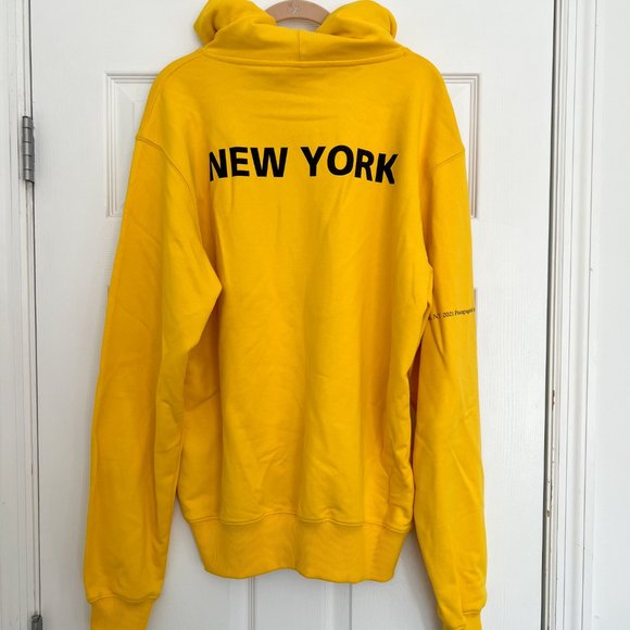 Helmut Lang Yellow NY Hoodie Sweatshirt - Picture 8 of 11